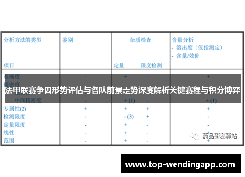 法甲联赛争四形势评估与各队前景走势深度解析关键赛程与积分博弈 法甲联赛争四形势评估与各队前景走势深度解析关键赛程与积分博弈